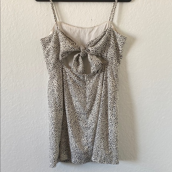 Lush White and Black Slip Mini Dress - Picture 4 of 7